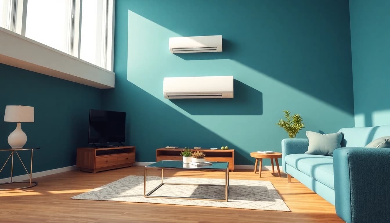 Understand Klima kosten by discovering cost-effective energy-efficient air conditioning units in a stylish living room.