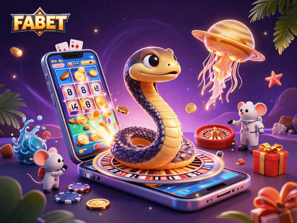 Explore FABET's dynamic gambling universe, where astronaut mice bet on a cosmic roulette wheel.