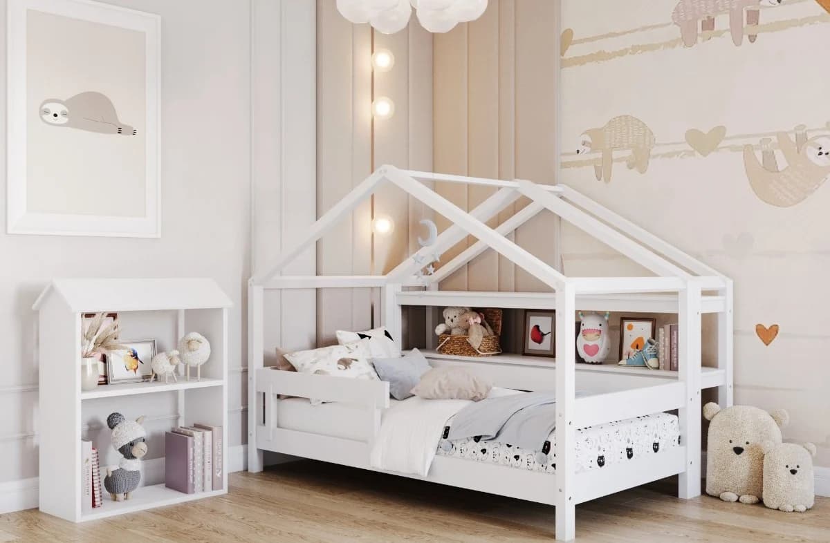 Natürliches Hausbett Kinder aus Kiefer – gesund und komfortabel