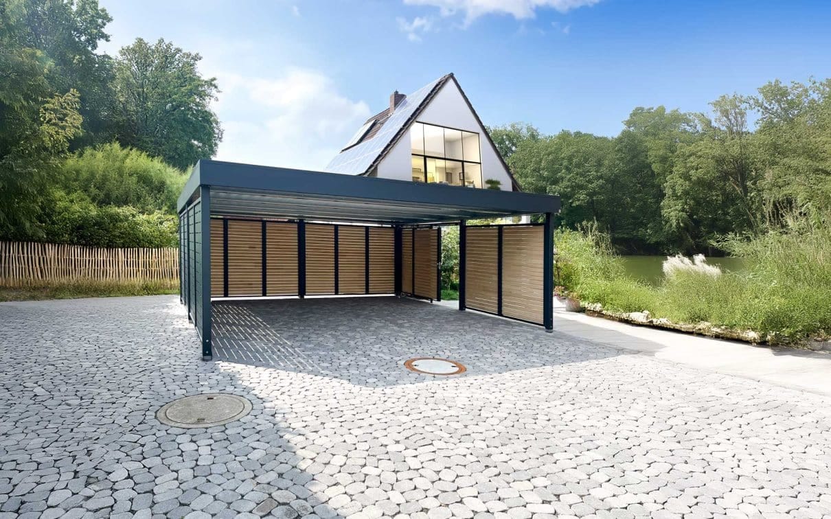 Terrassenüberdachung aus Alu mit Solarpanels: Nachhaltig und effizient
