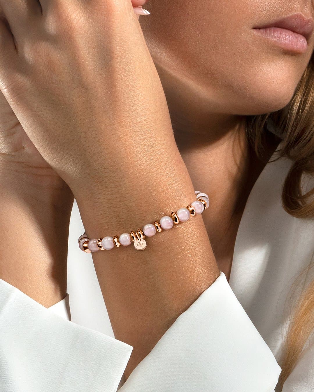 CrystalScents präsentiert: rosenquarz armband mit besonderer Bedeutung