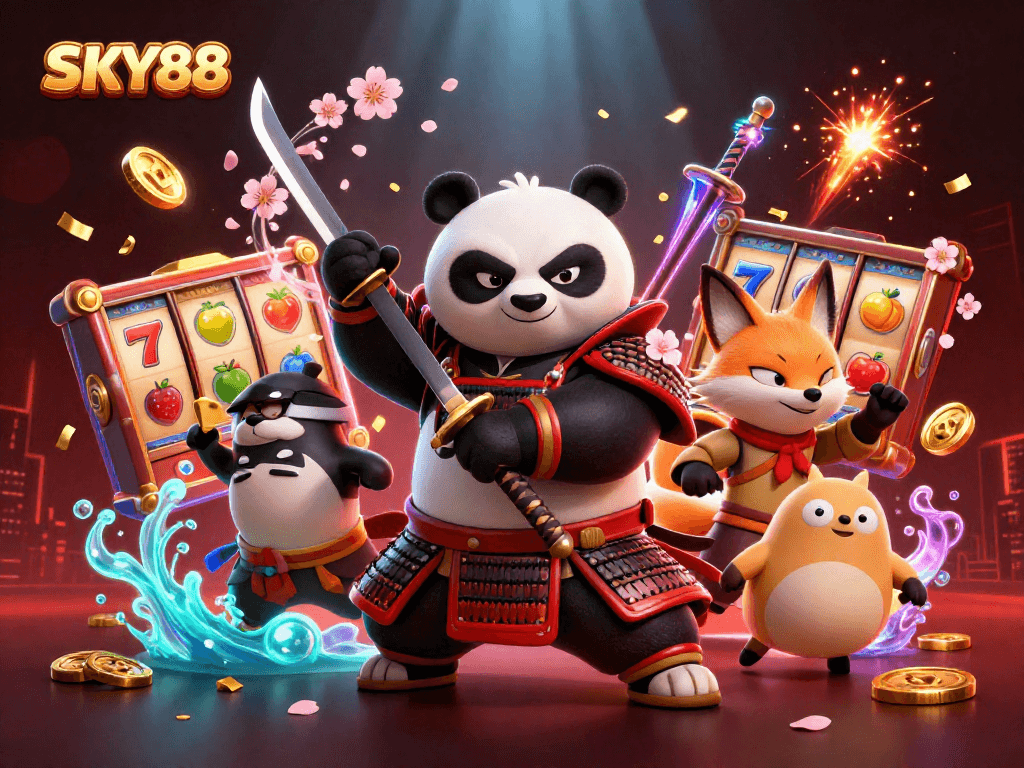 Engage in thrilling slot adventures at SKY88 where colorful reels and lucky symbols collide.