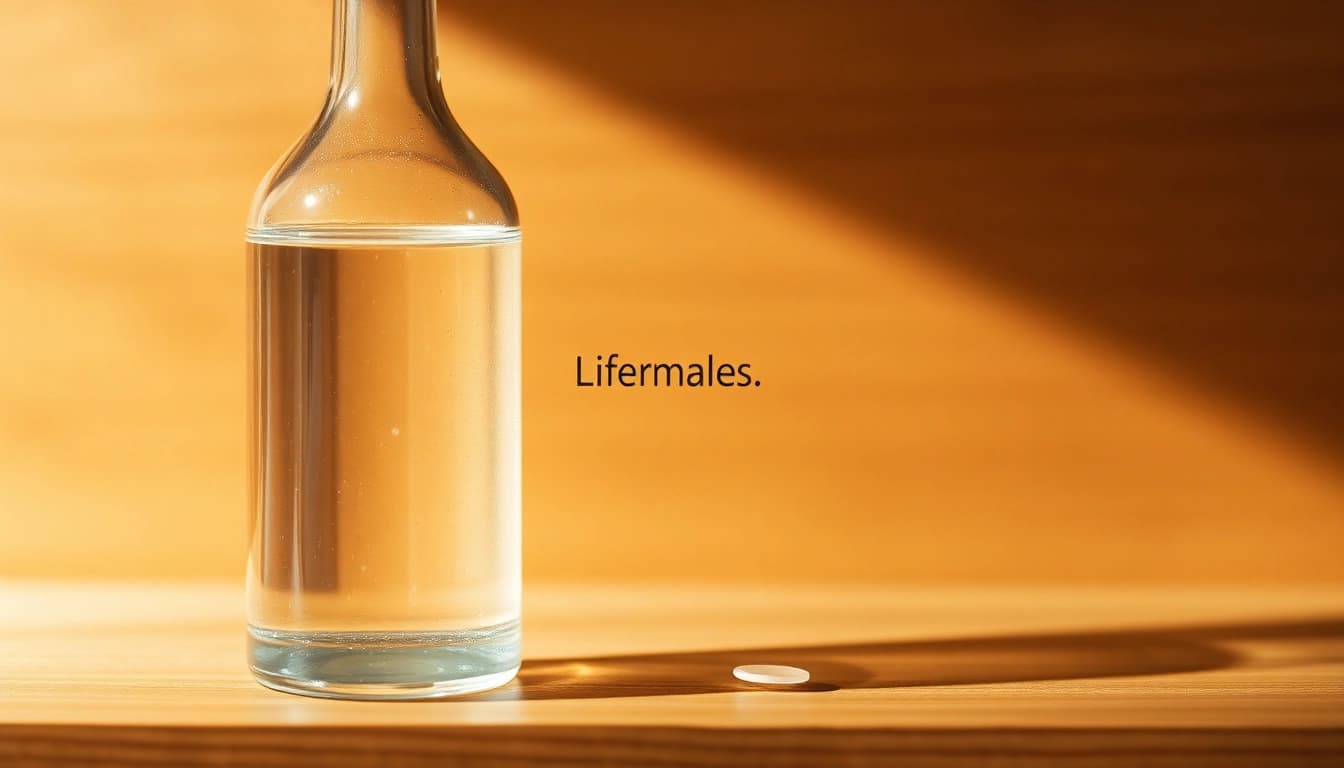 Kolloidales Silber 100 ppm in a clear glass bottle on a wooden shelf, showcasing purity and clarity.