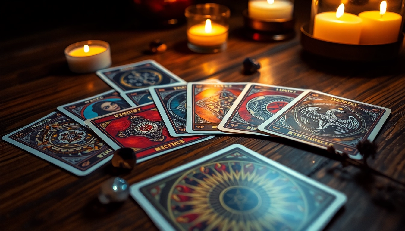 Die tarotkarten bedeutung detailliert dargestellt, umrahmt von Kristallen und Kräutern.