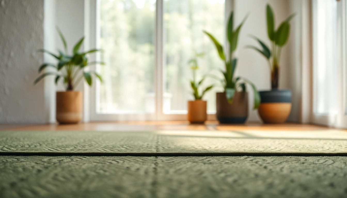 Nagermatte with intricate patterns displayed in a serene indoor environment.