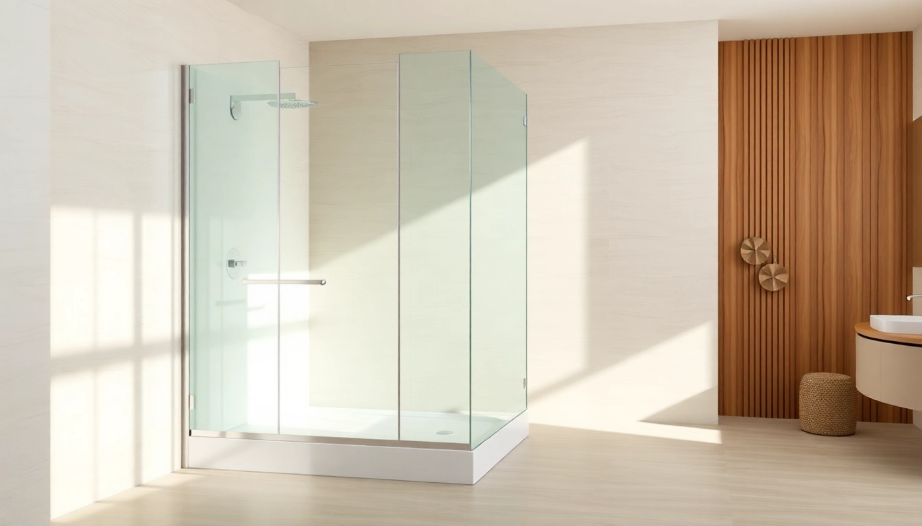 Funktionen der duschkabine 100x100 pendeltür in modernem Badezimmer präsentieren