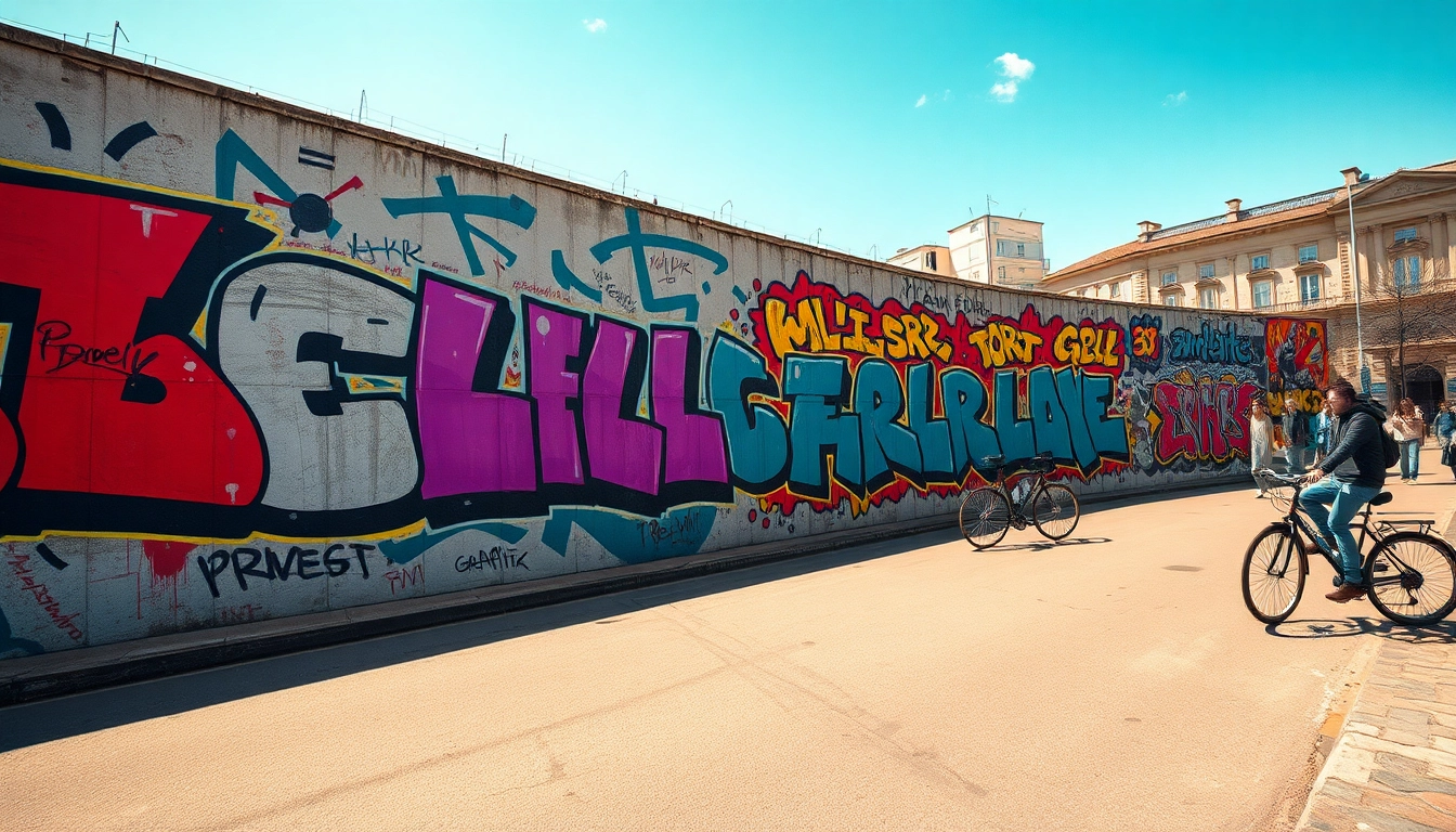 Explore the vibrant street art of Graffiti Berlin with colorful murals and urban artists.