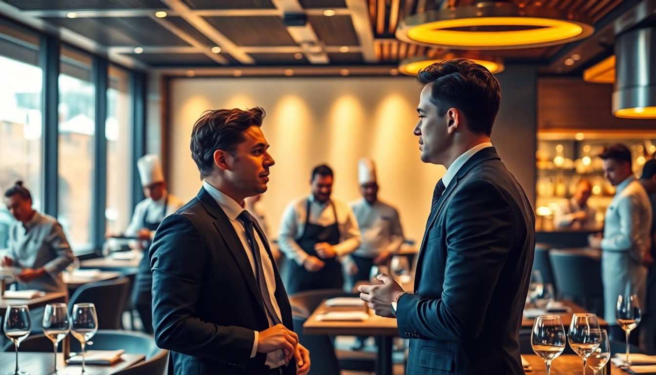 Headhunter Gastronomie berät talentierte Köche in modernem Restaurant-Ambiente.