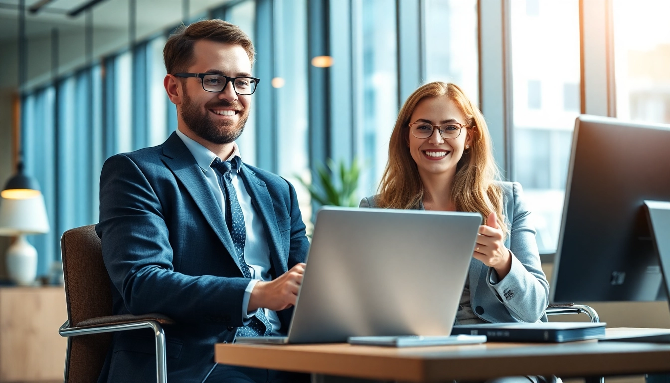 Headhunter IT berät in modernem Büro, unterstützt Unternehmen.