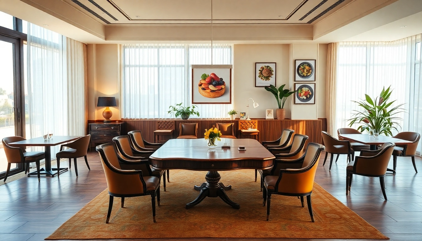 Headhunter Gastronomie Büro mit moderner Einrichtung und warmem Licht, ideal für die Gewinnung von Talenten.