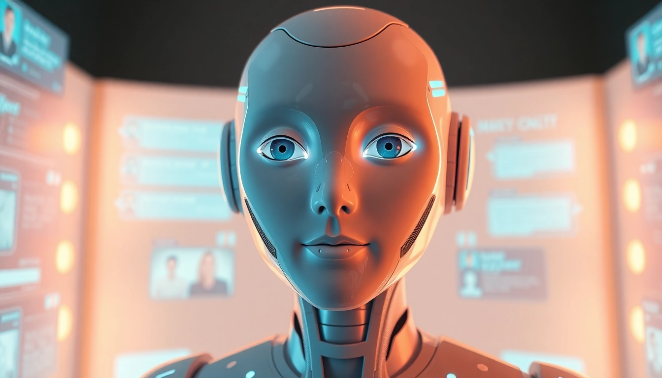 AI sex bot in a cozy, modern setting, showcasing advanced interactive technology.